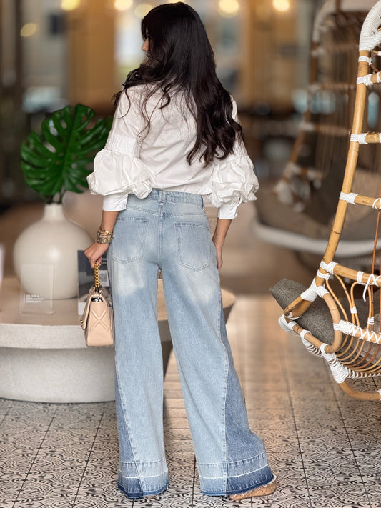 Pastel White Bombache Shirt