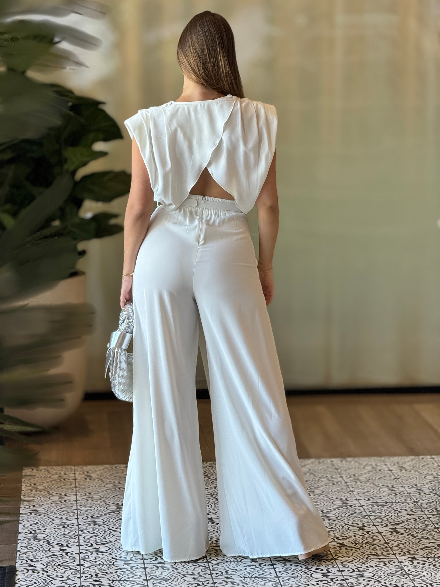 Mulla White Cutout Jumpsuit