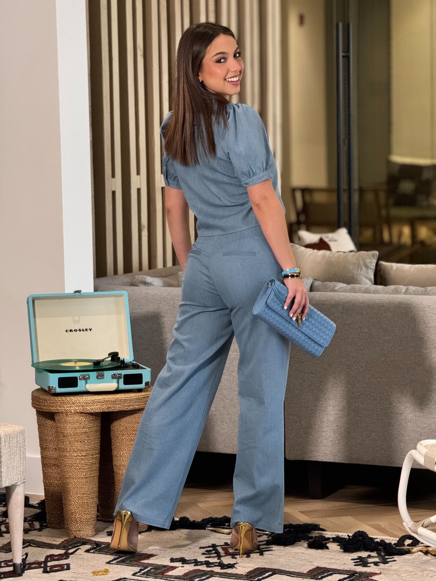 Ovianca Link Denim/Blue Waistband Set