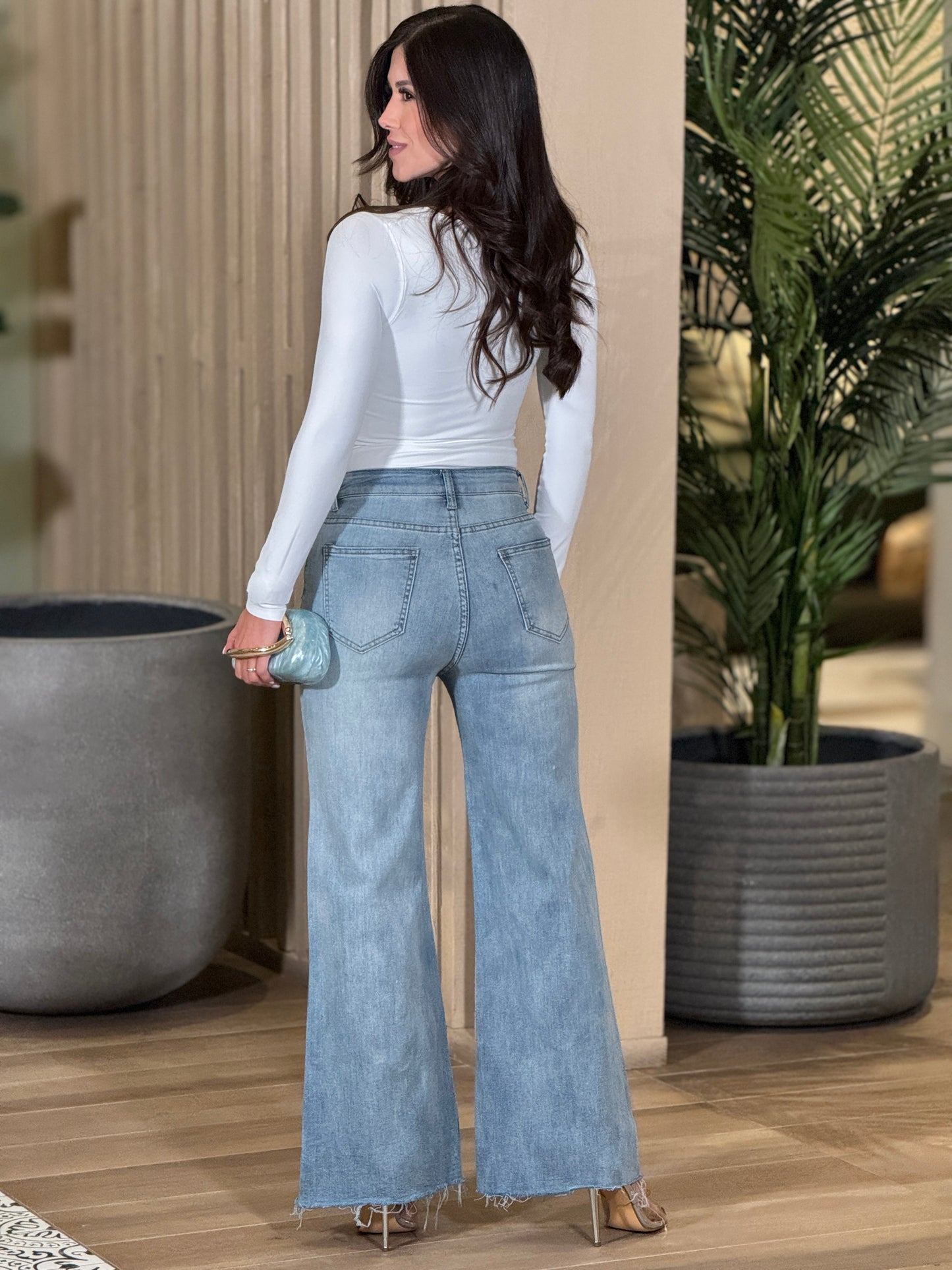 Martha Flower Rhinestone Jeans