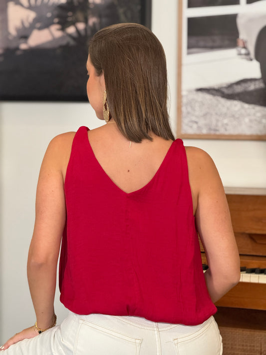 Naked Red Bubbles Top