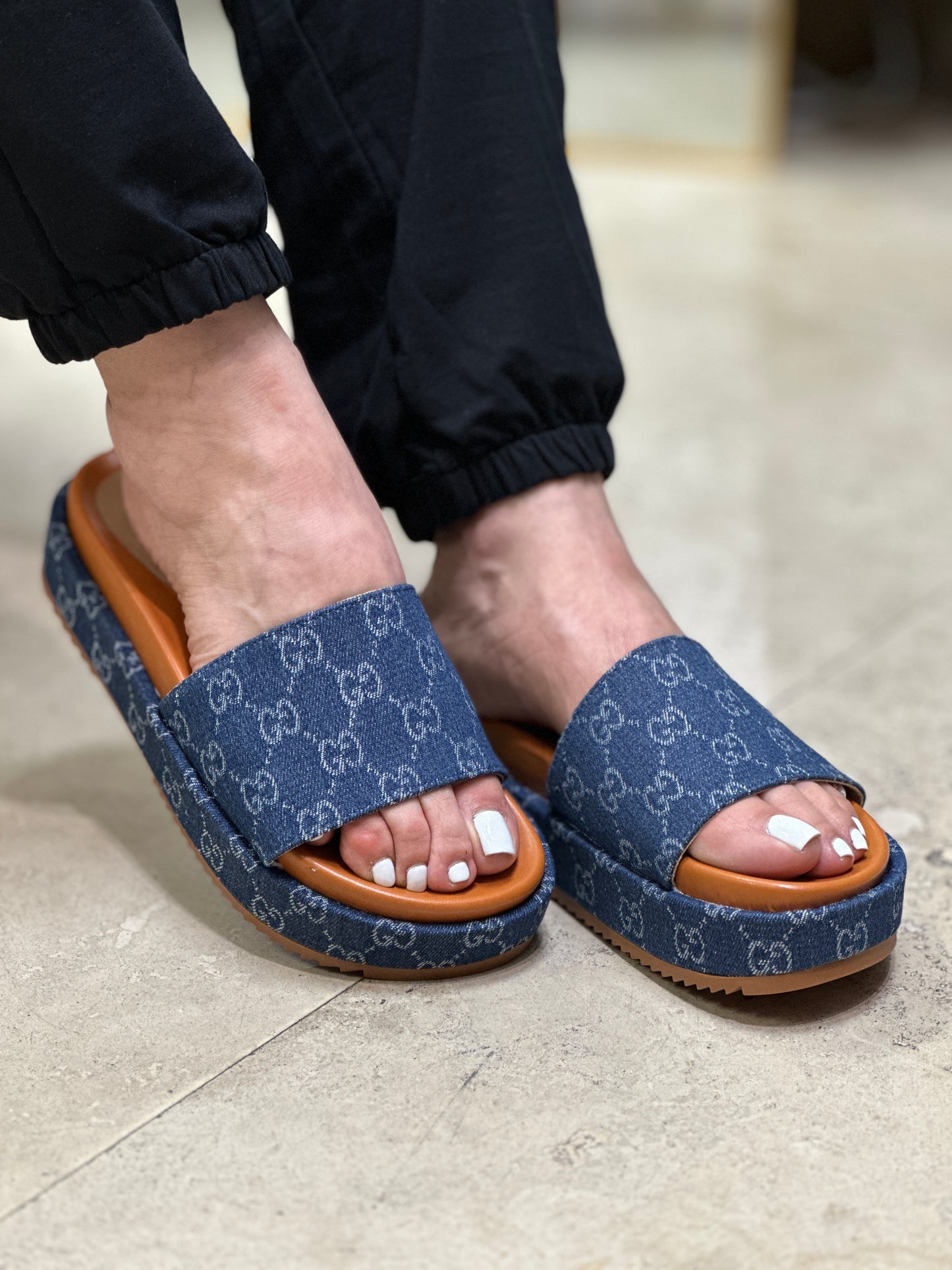 Gigi Denim Sandals