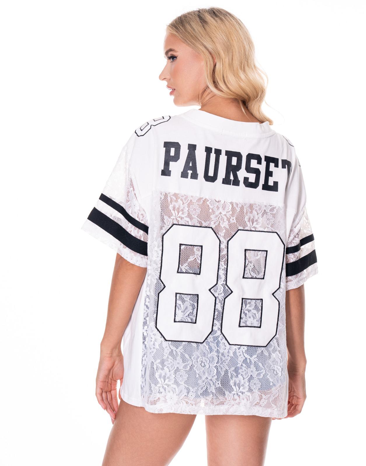 Quarterback White Lace T-shirt