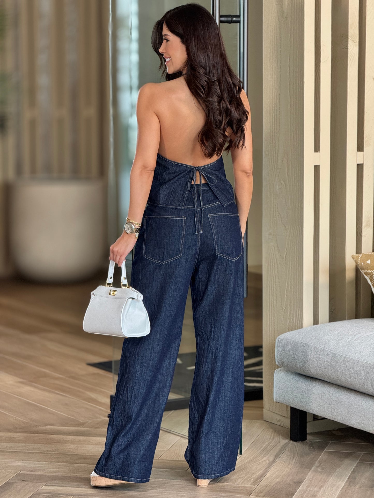 Angelica Dark Denim Set