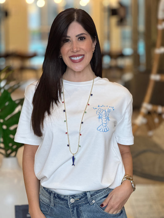 Lobster White T-Shirt