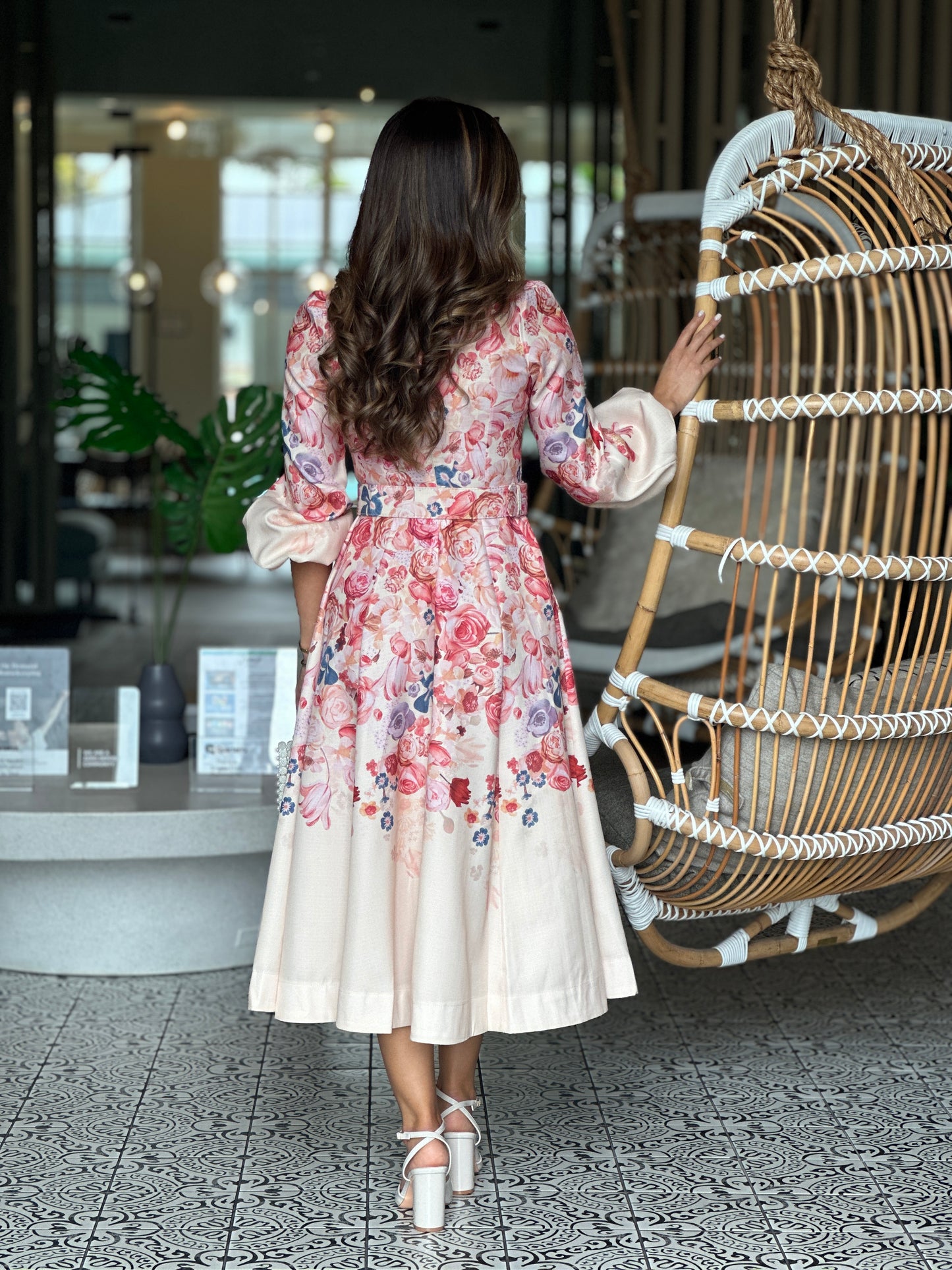Gardenia Pink Floral Dress