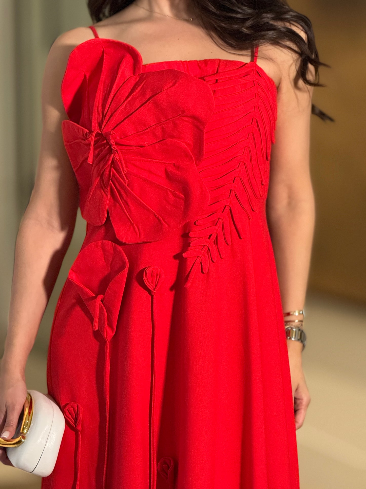 Drusilla Red Floral Dress