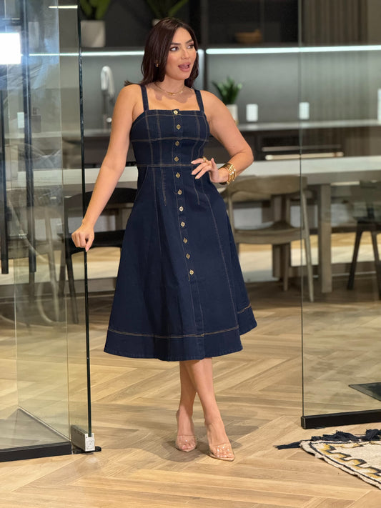 London Denim Midi Dress