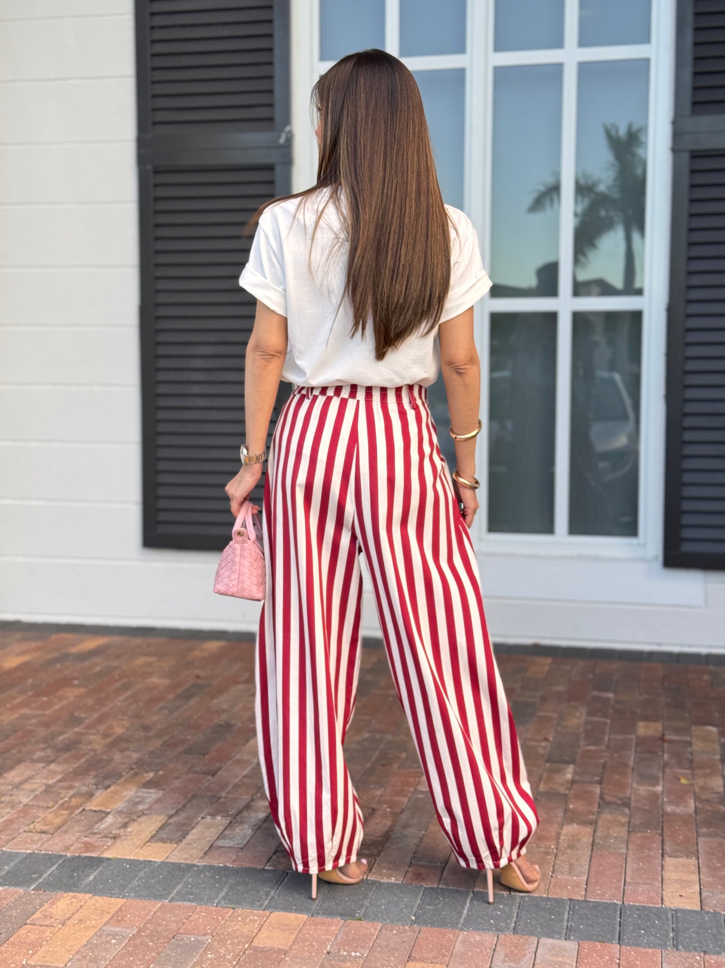 Italy Red Lines Joggers Pants