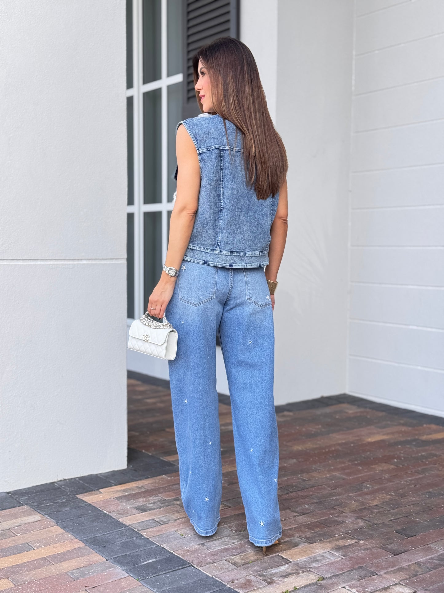 Risen Mid Tiny Stars Jeans
