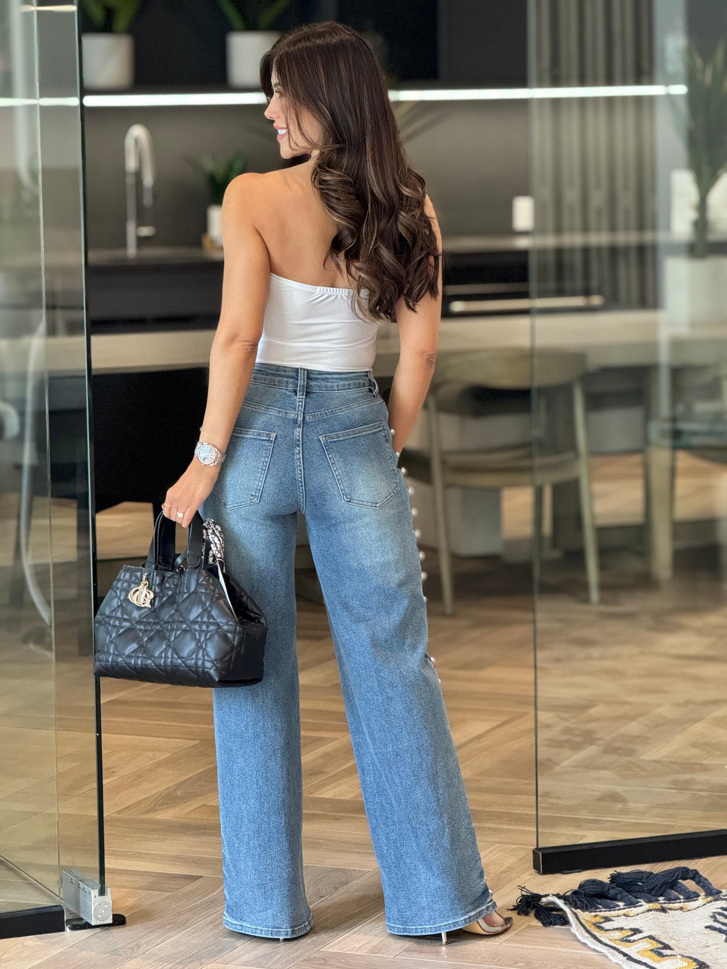 Lizzette Silver Spheres Jeans