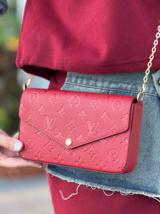 The Monogram Red Bag