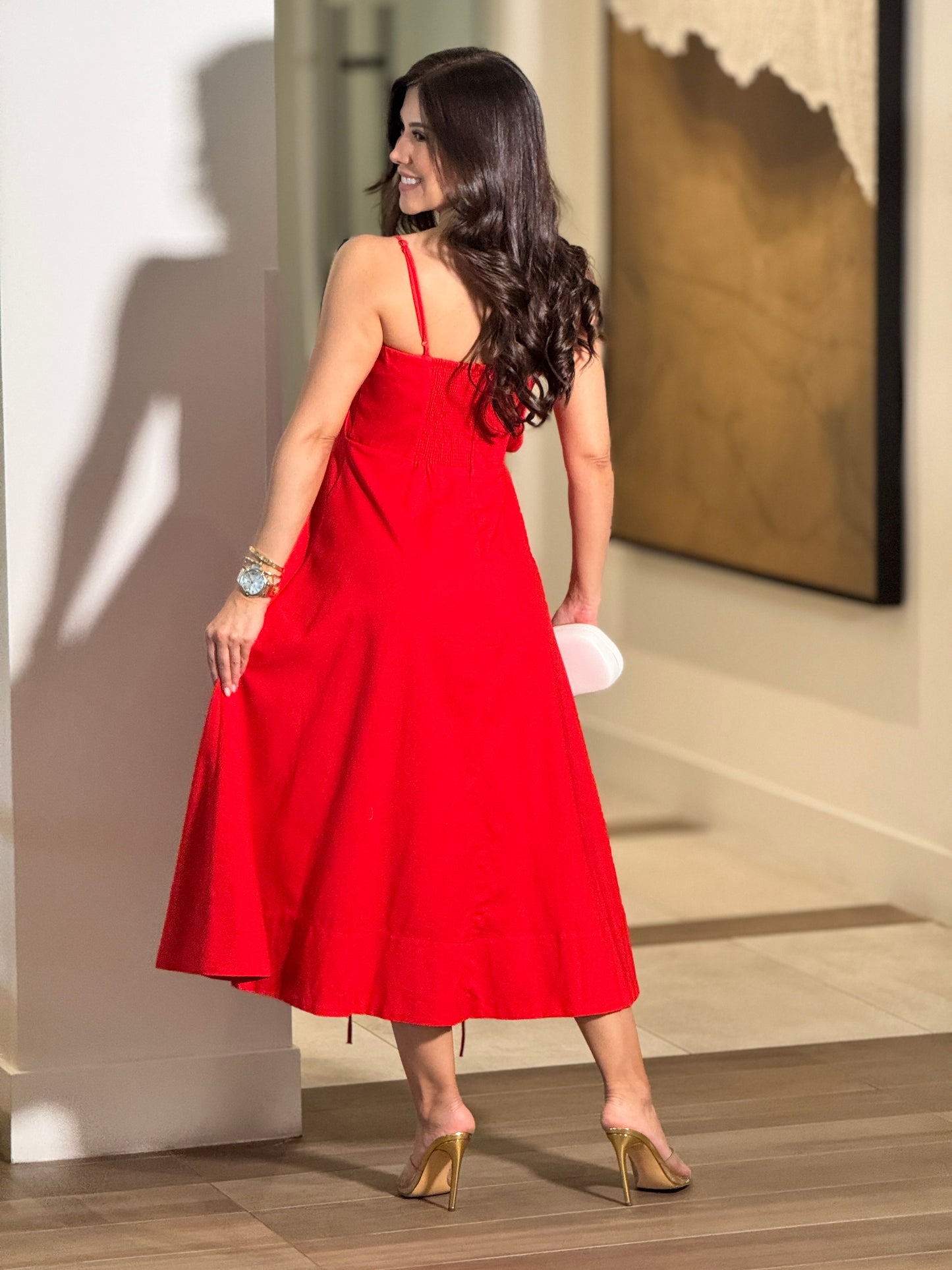 Drusilla Red Floral Dress