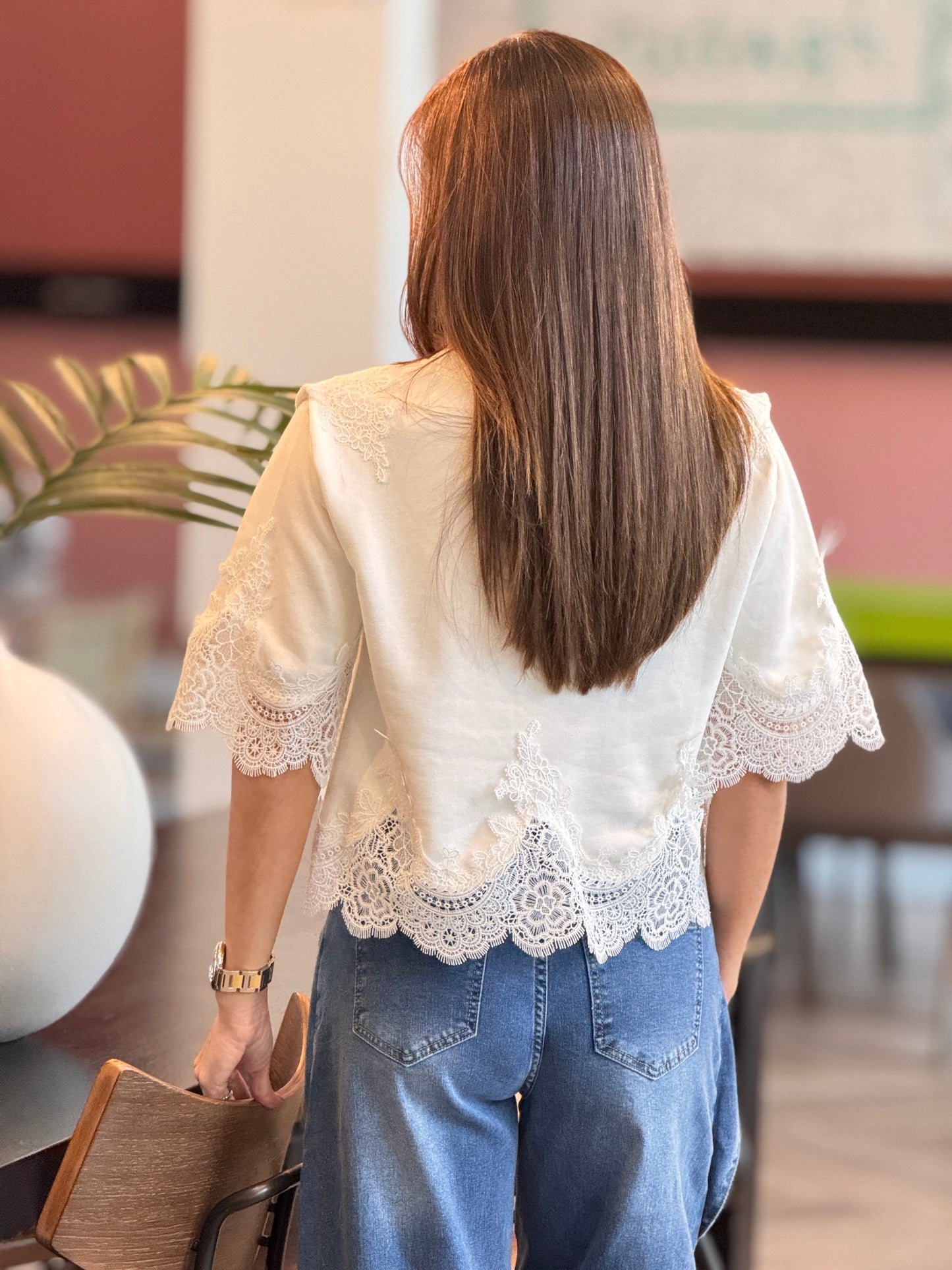 Hanoi White Lace T-Shirt