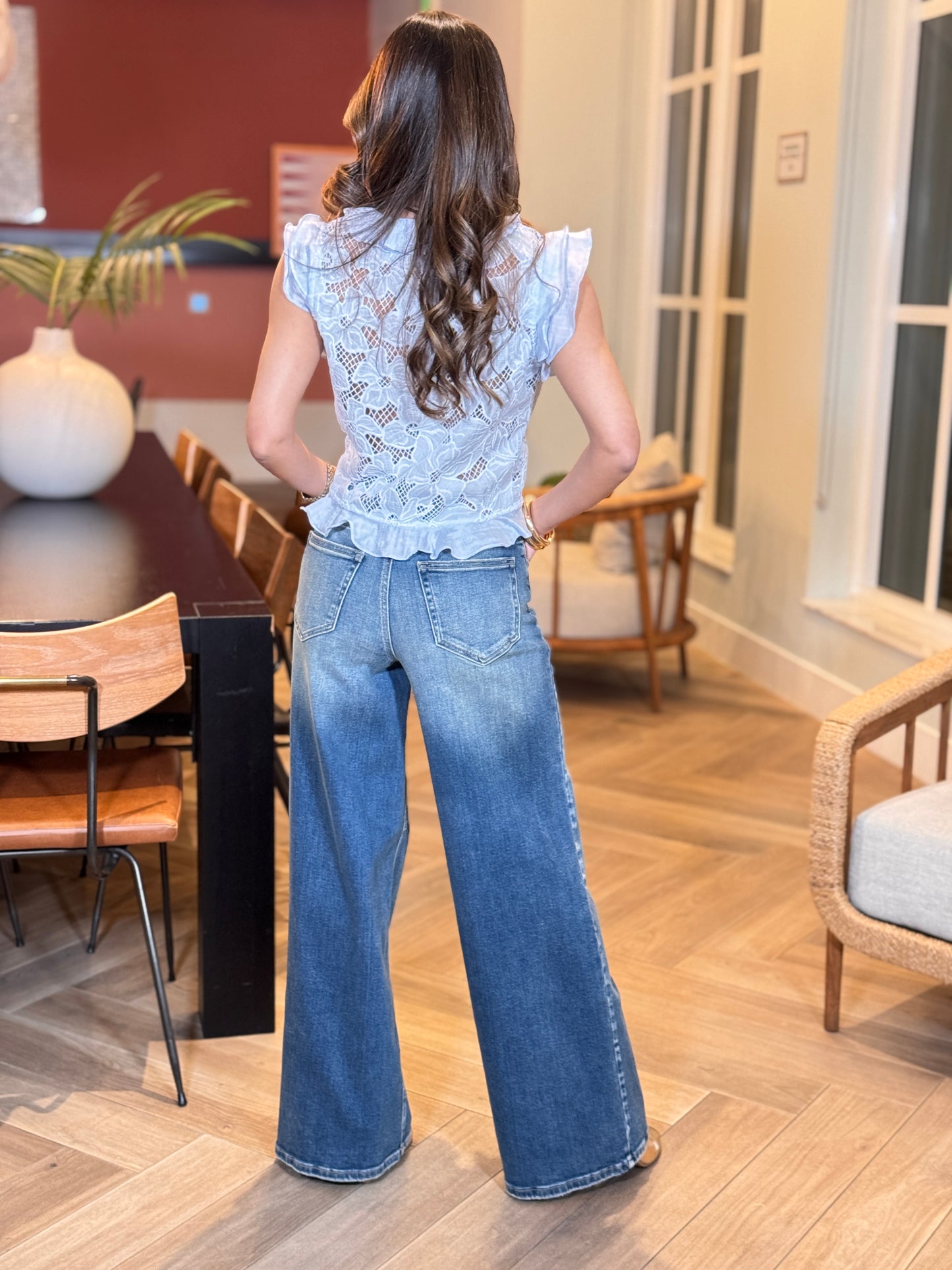 Cielito Mid Denim Straight Jeans