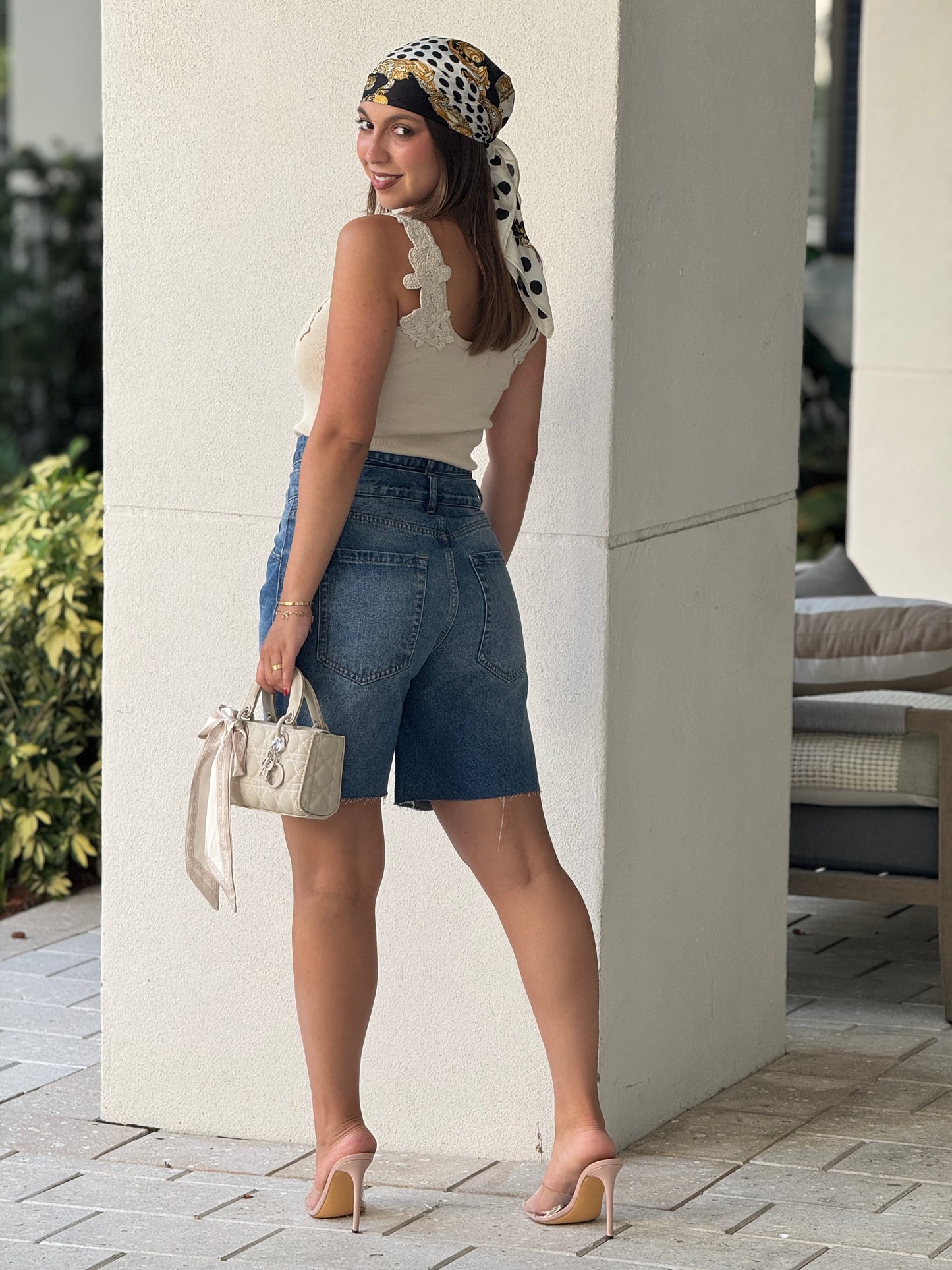 Gaia Beige Torchon Top