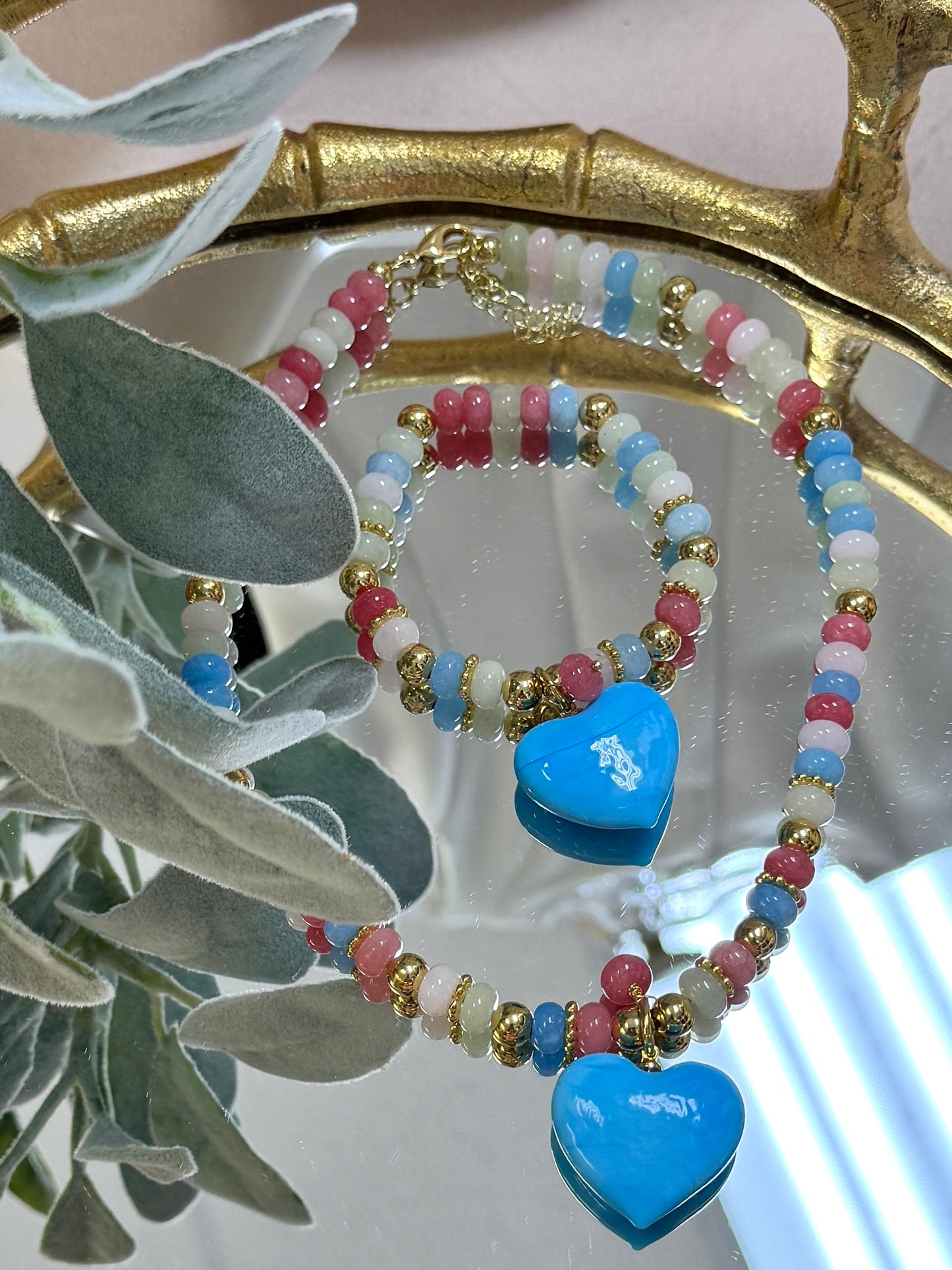Candy Blue Necklace + Bracelet