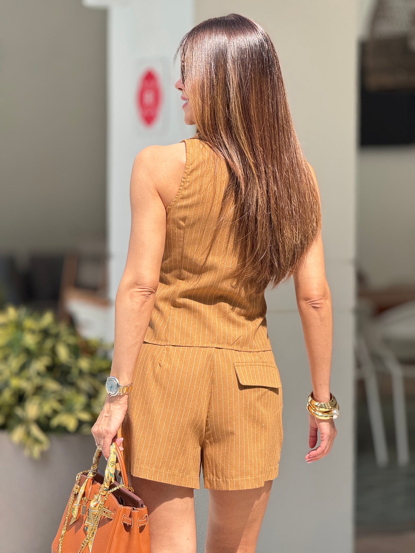 Amable Camel Lines Short Set
