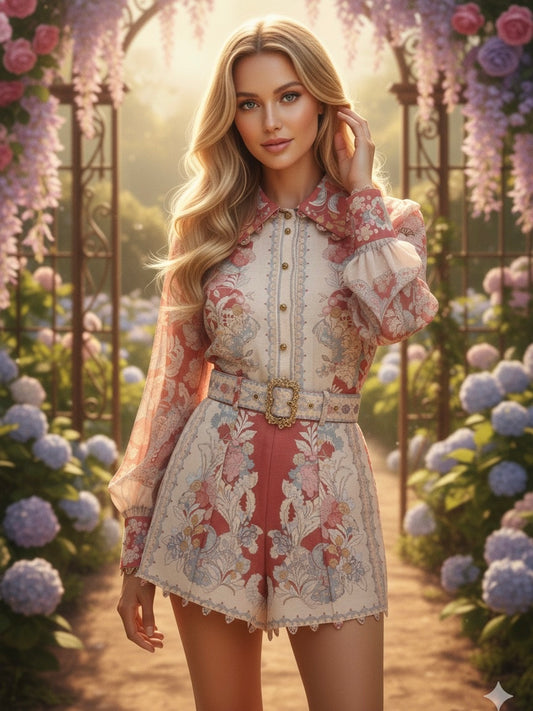 Bright Pink Floral Print