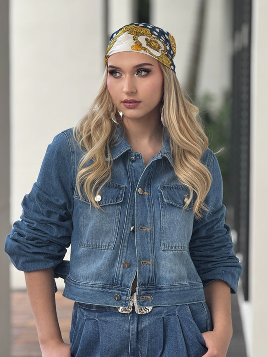 Shirley Denim Bombache Jacket Top