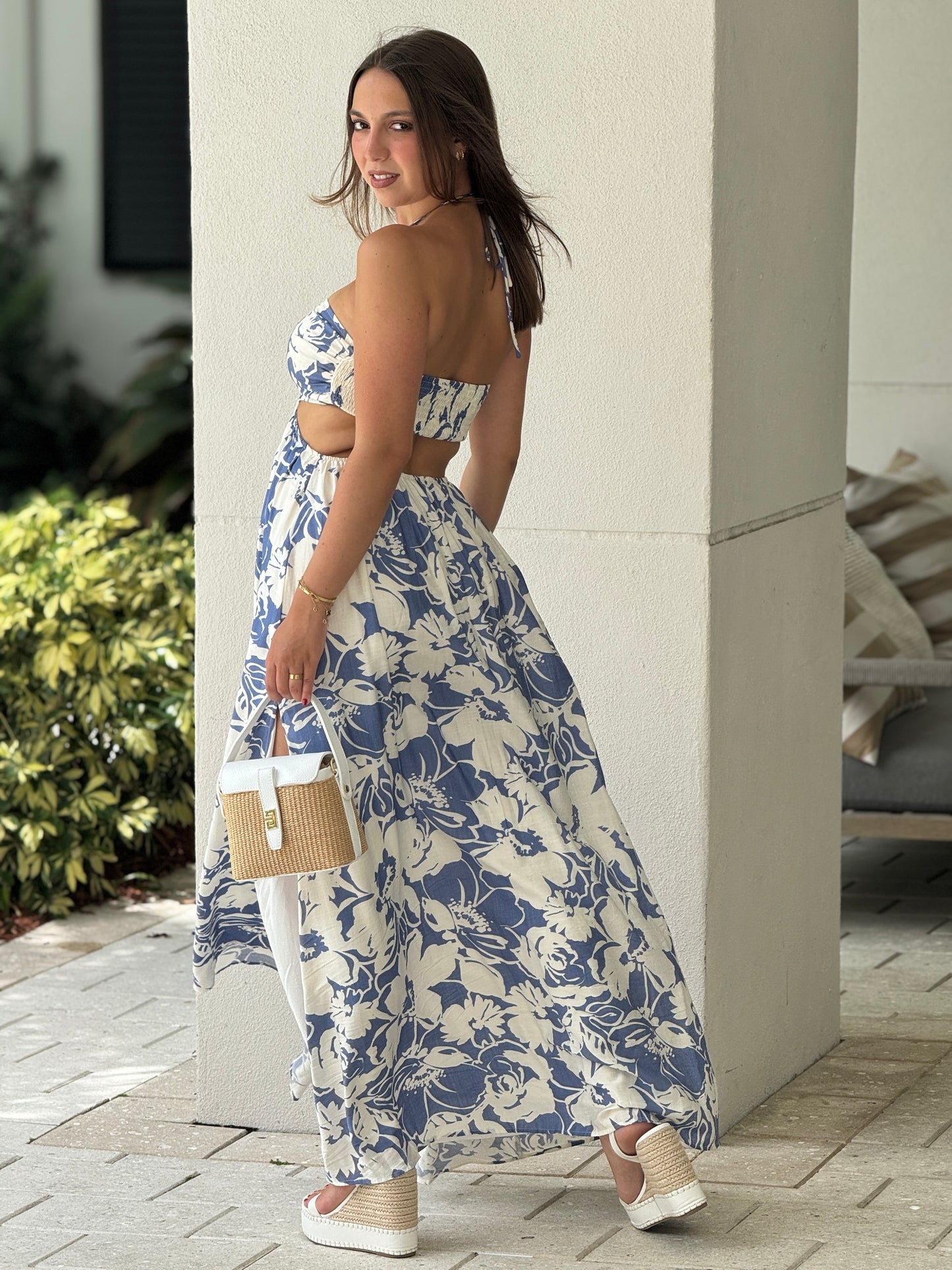 Amable Blue Print Dress