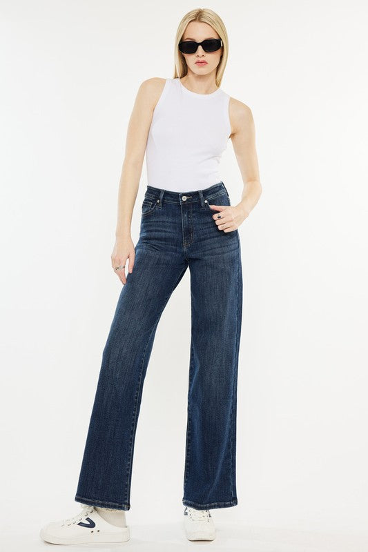KanCan Dark Wash Wide Jeans