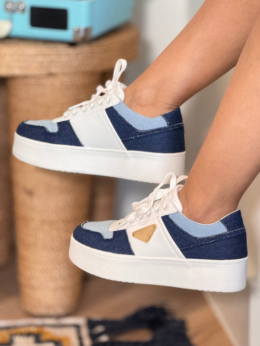 Marfa Blue/White Sneakers