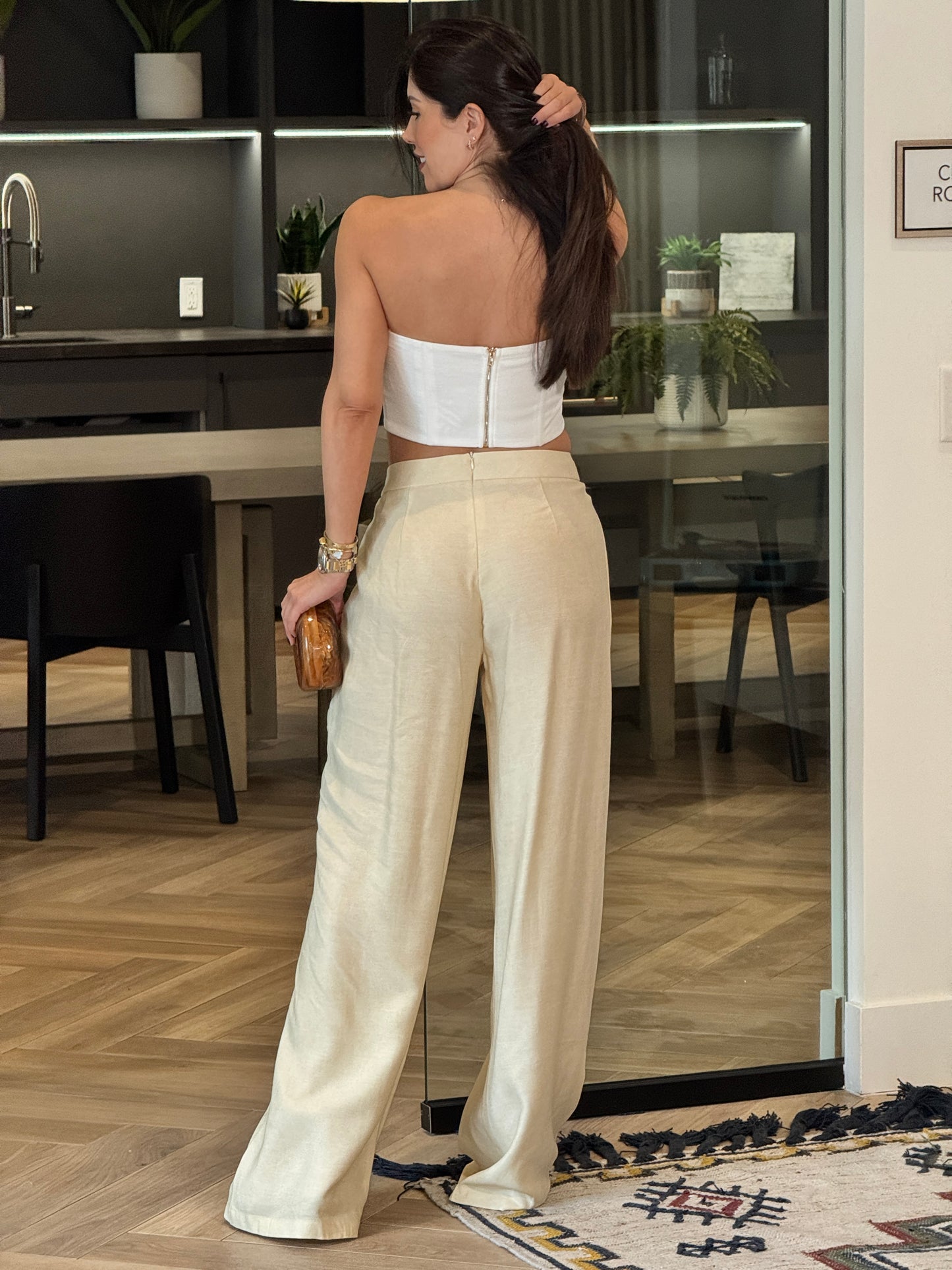 Lorenz Bustier & Draped Pants Set