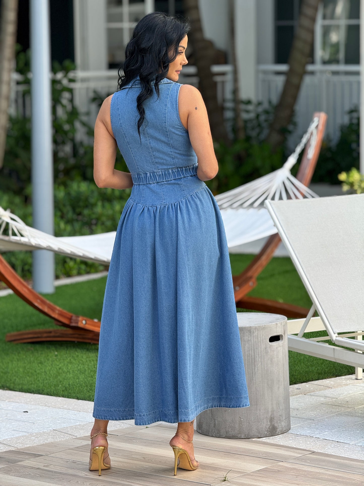 Amable Denim Dress