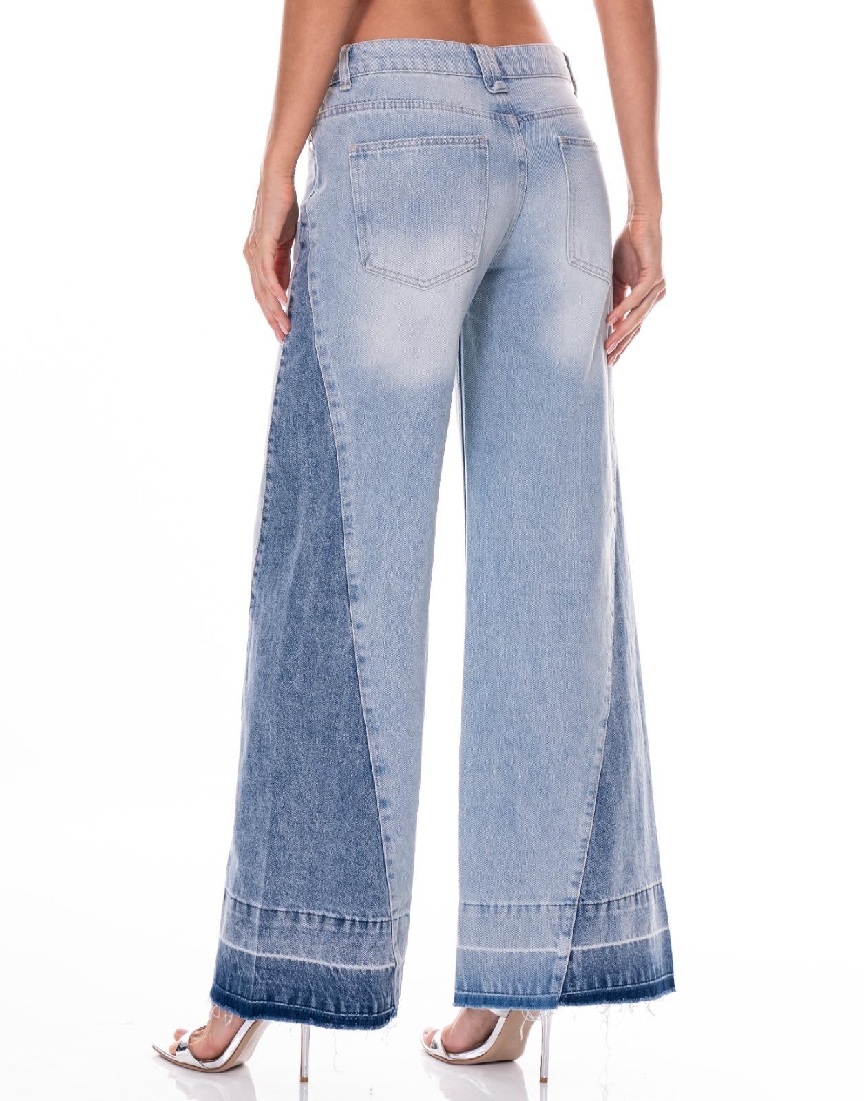 Gaia Double Denim Jeans