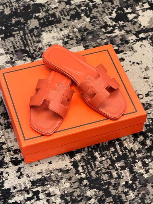 Hermie Orange Sandals