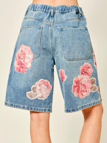 Amber Link Flowers Bermuda Shorts