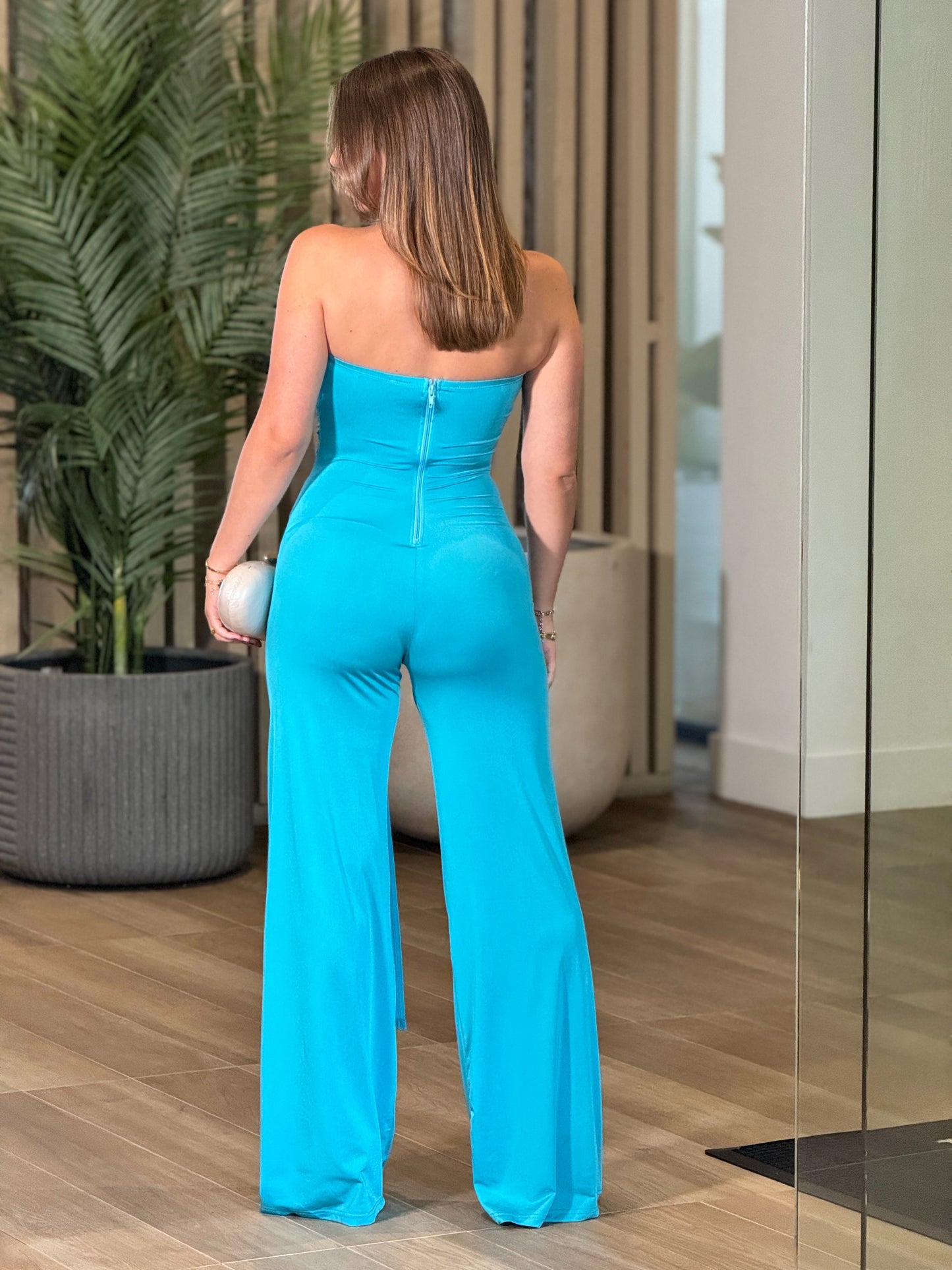 Sharpay Blue Gold Jumpsuit