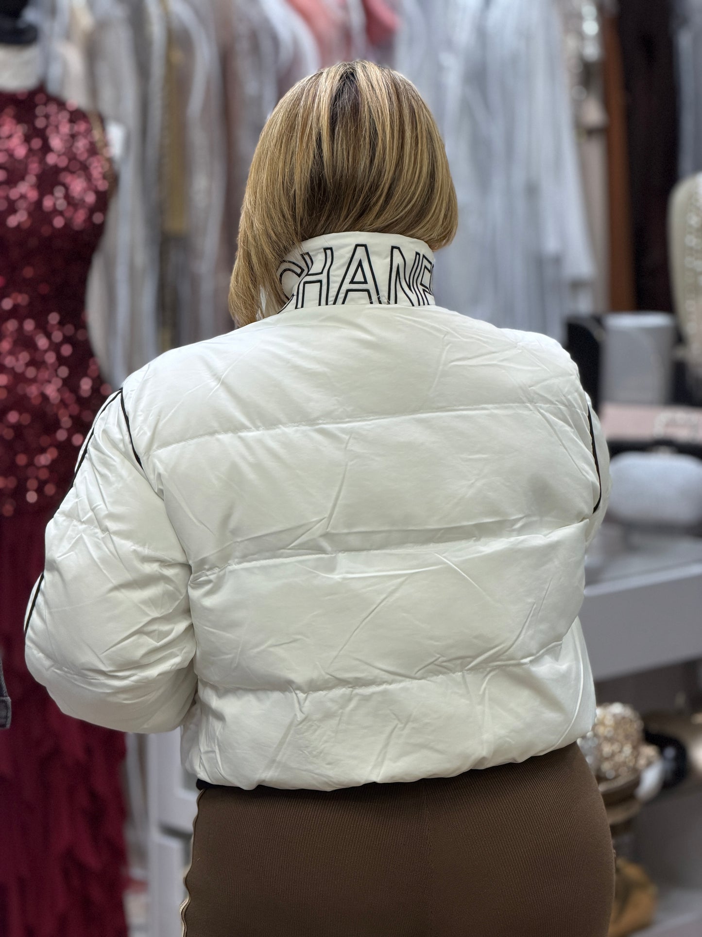 Cece White Puffer Jacket