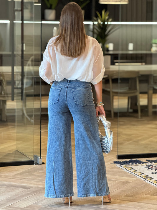 Italian White Sheer Blouse