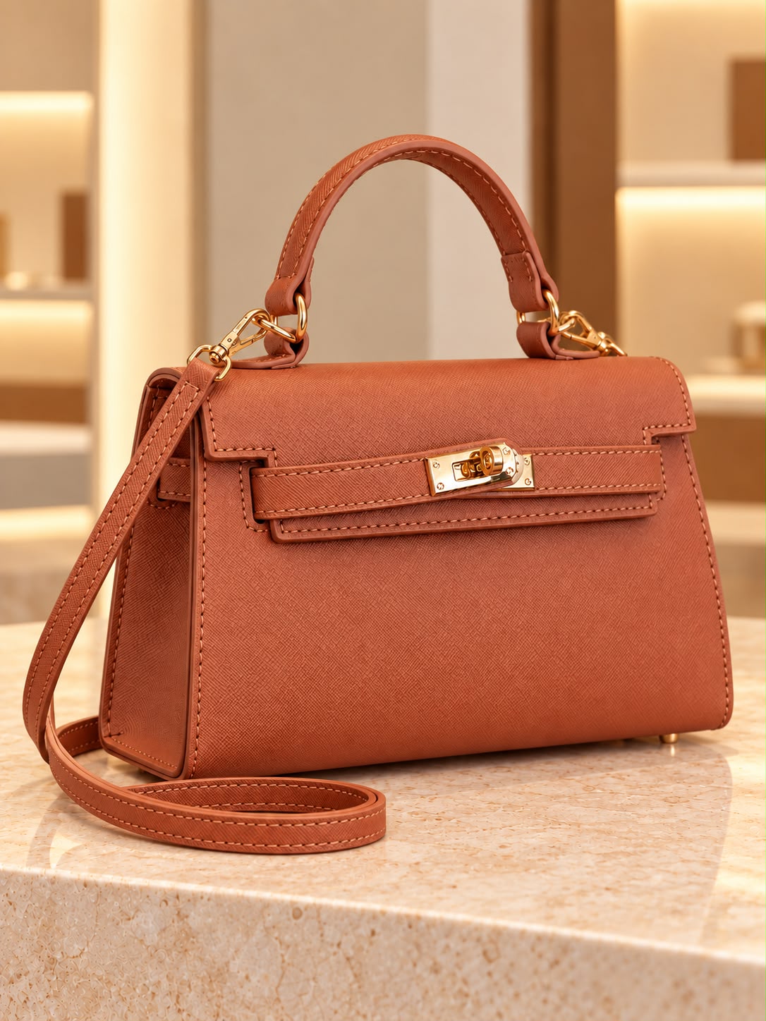 Kelly Camel Mini Bag