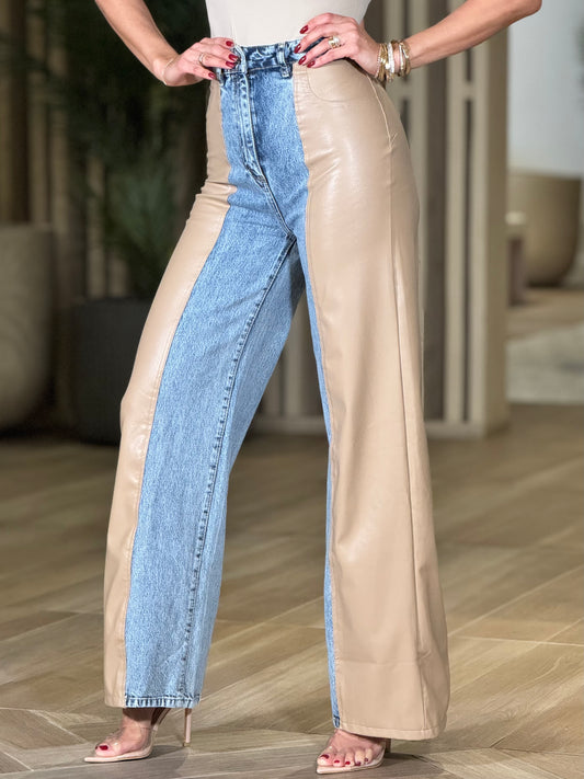 Norkys Beige/Denim Turkish Pants