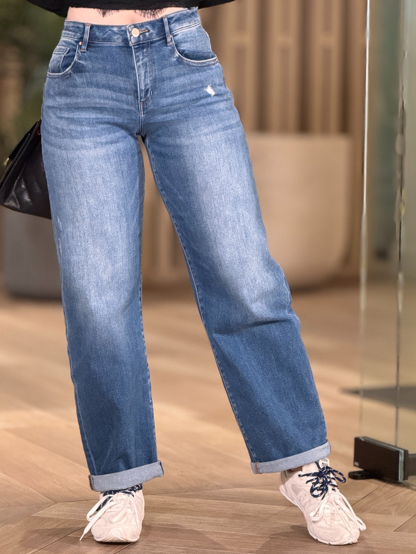 Risen Denim Barrel Jeans