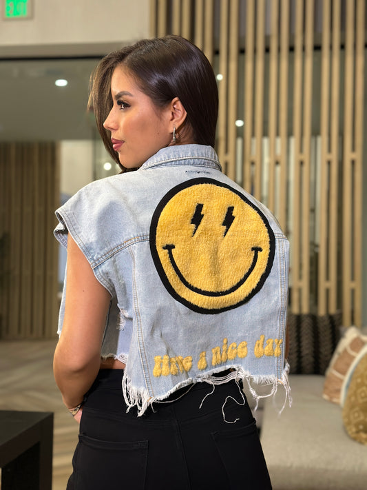 Rockstar Denim and Yellow Vest