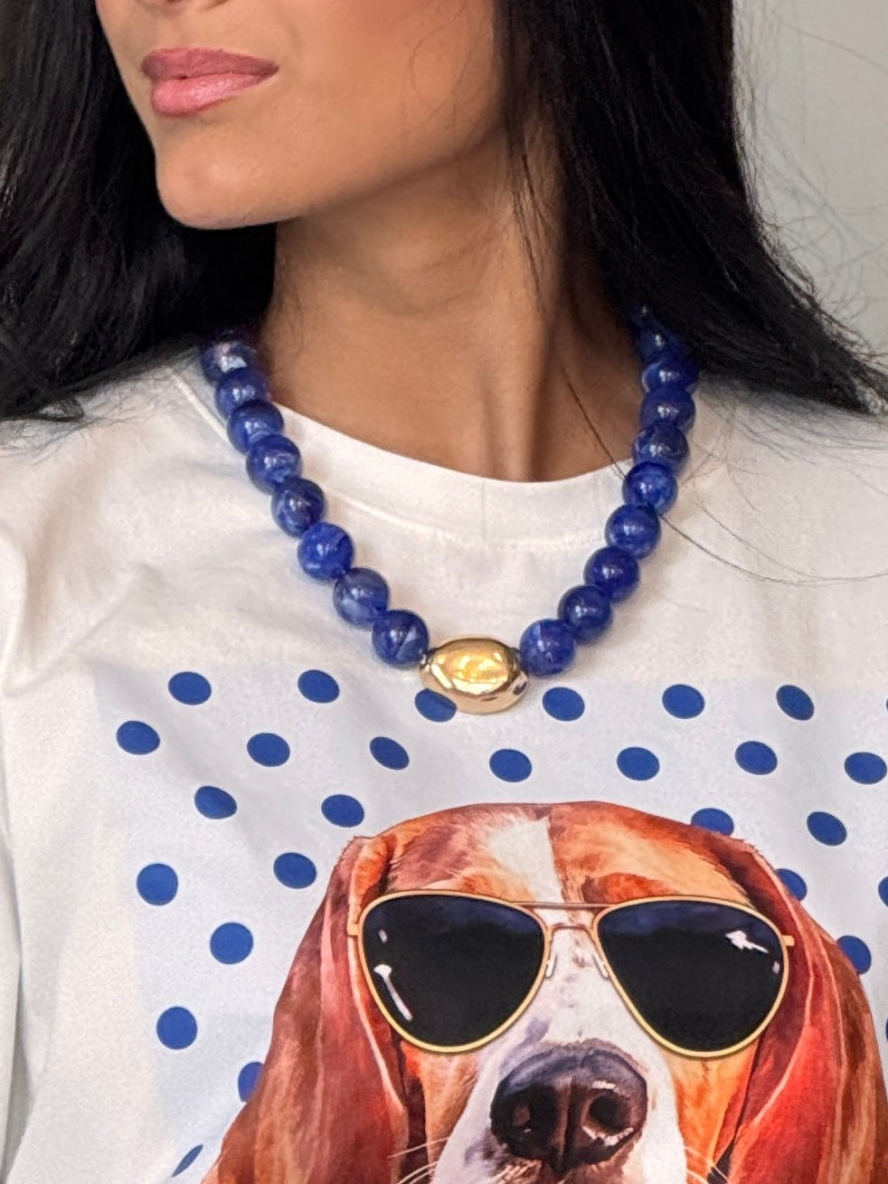 Blue necklace