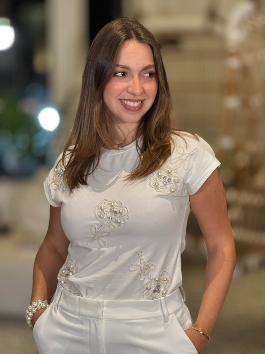 The Lotus White T-shirt
