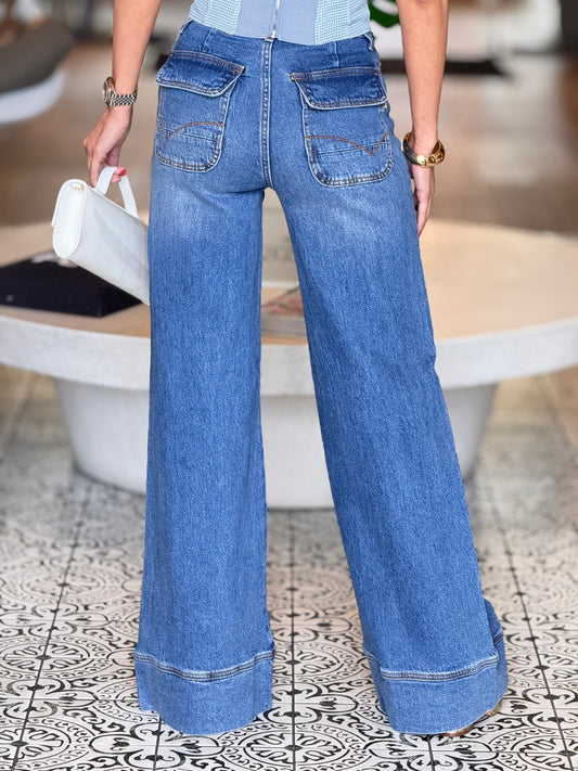 Vibrant H Gold Lock Denim Jeans