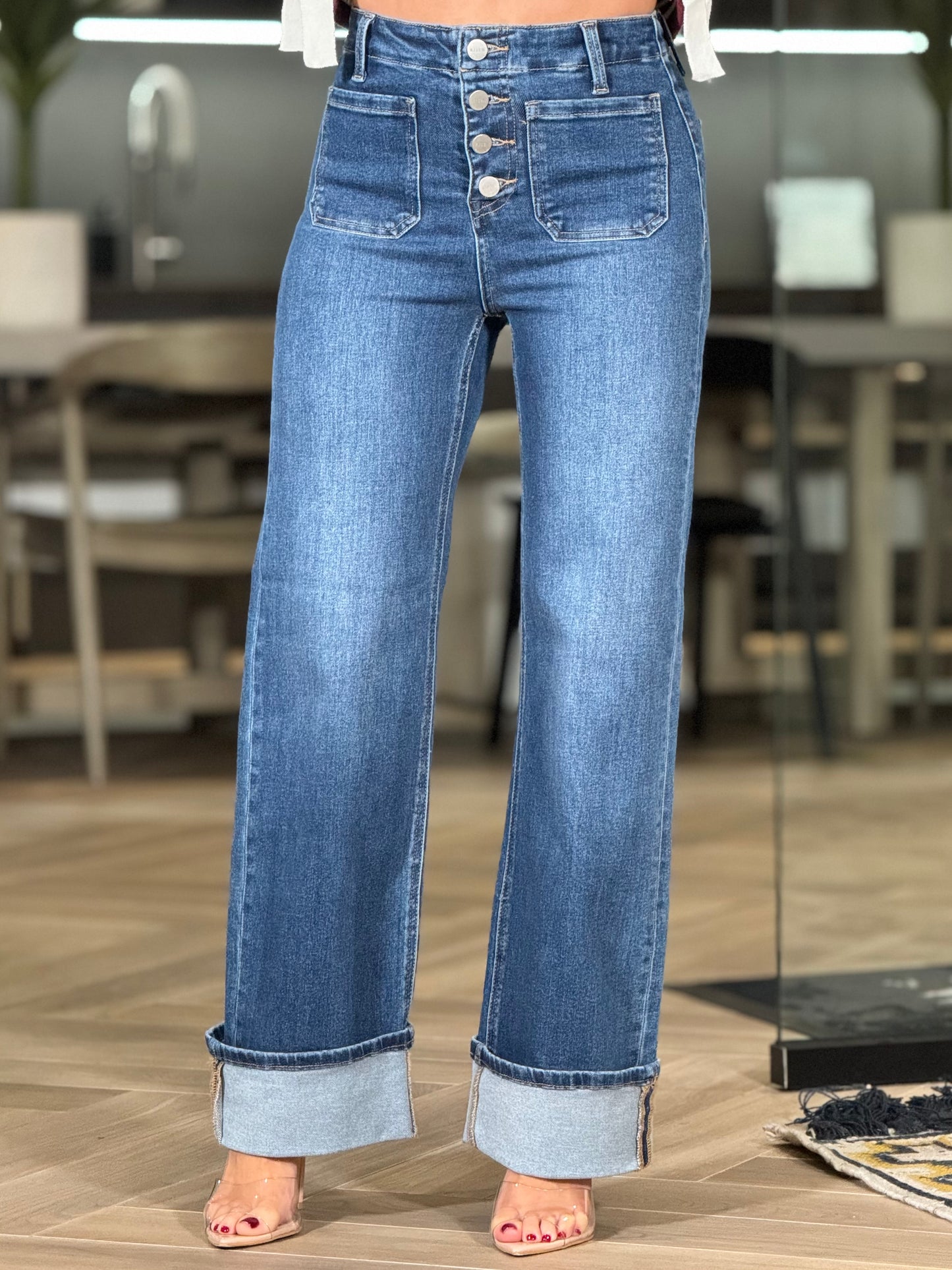 Giselle Pocket Button Jeans