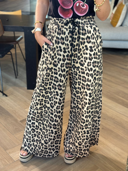 Pria Animal Print Italian Pants