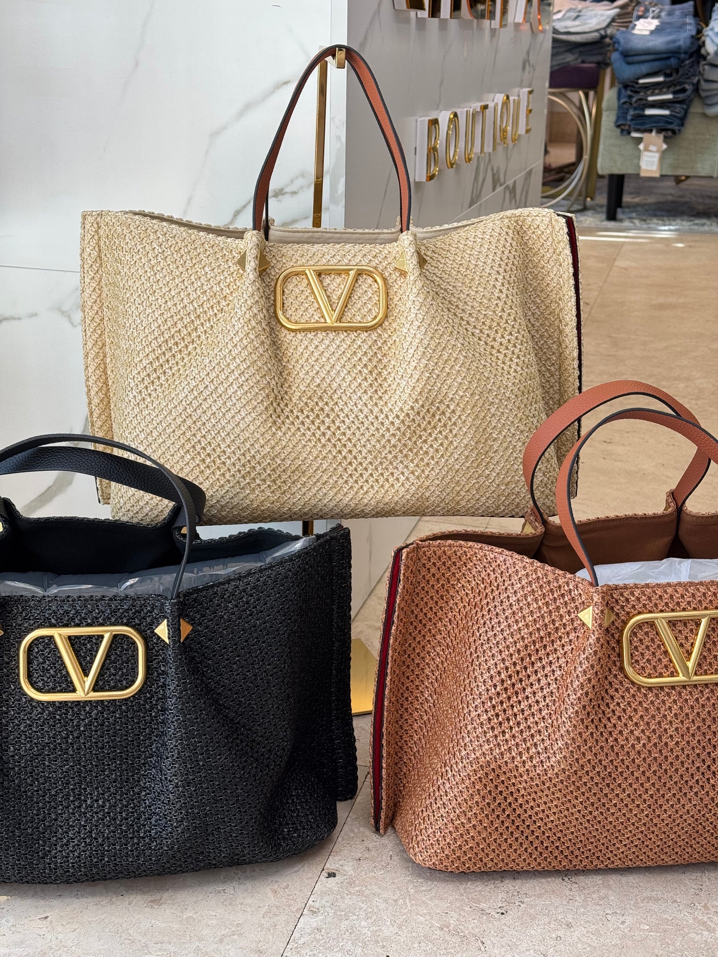 Valen Raffia Bags