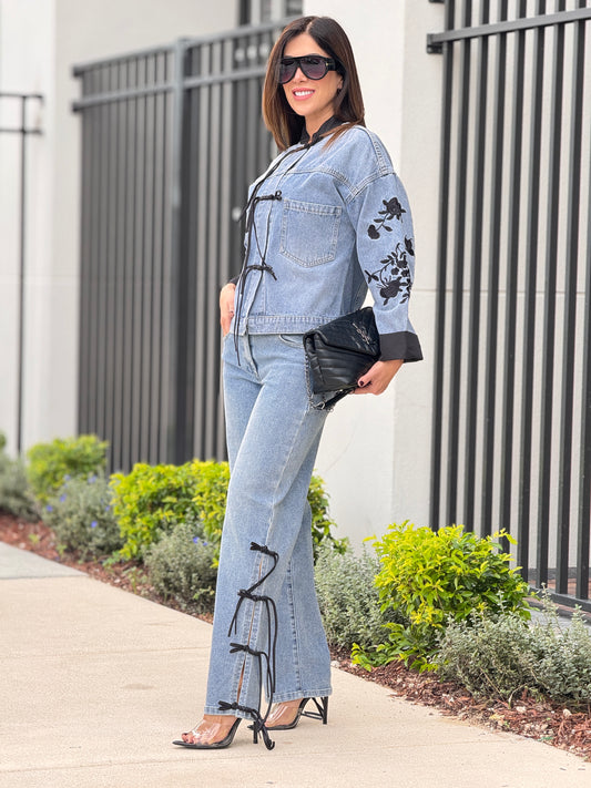 Gaia Denim Black China Set