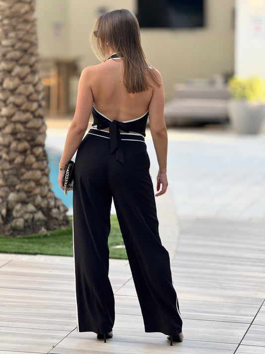 Editte Black Vest Set