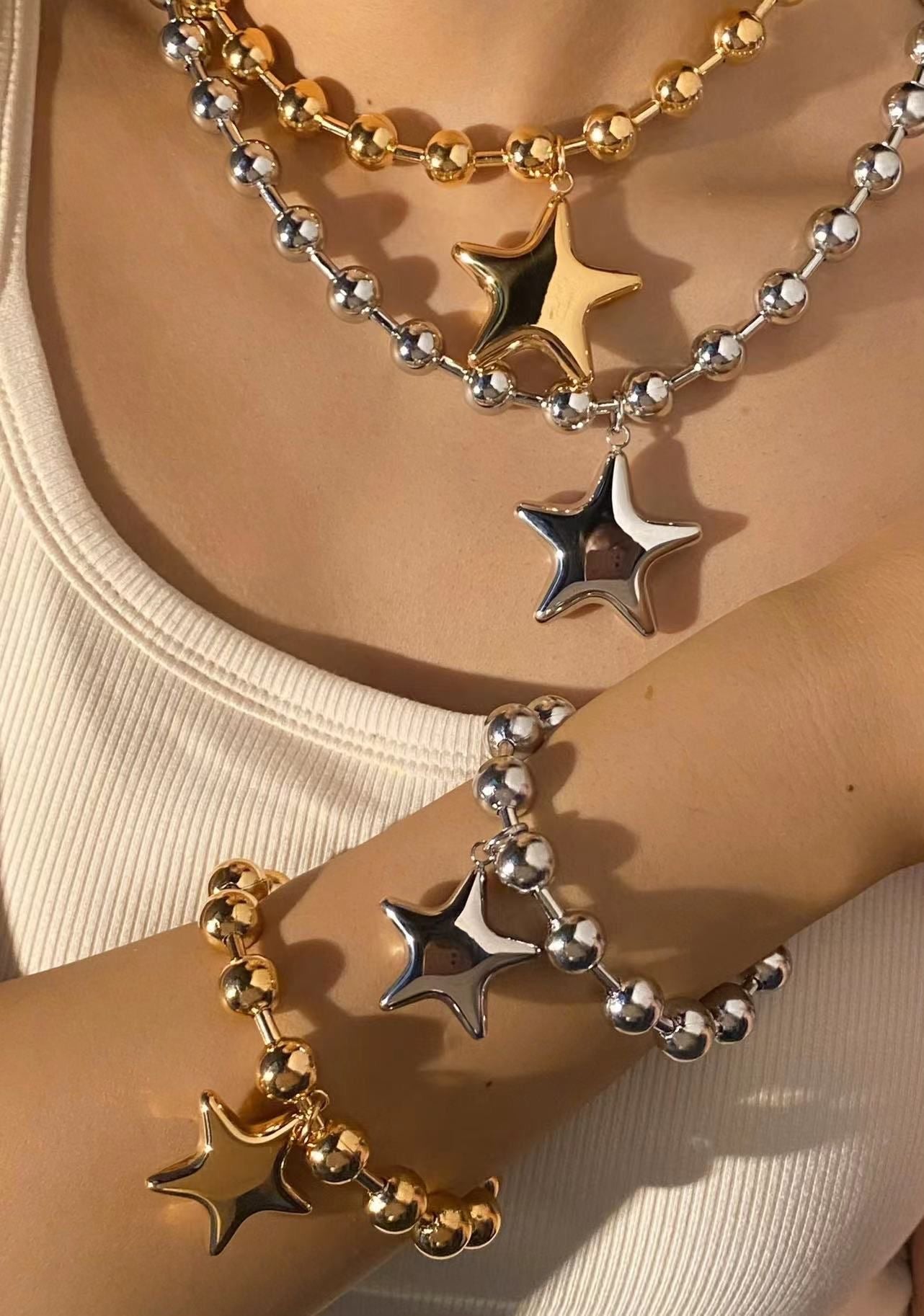 Chunky Stars Jewerly Sets