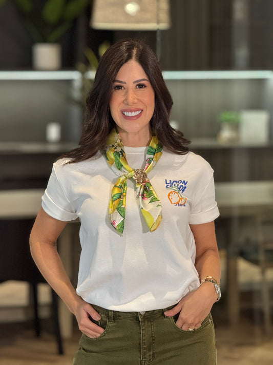 Limón Cello White T-Shirt