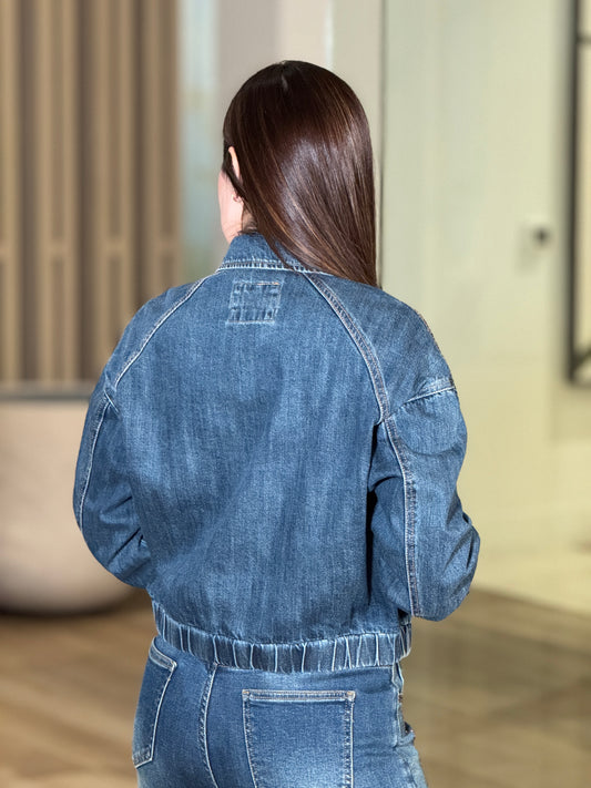 Risen Dark Denim Jacket Top